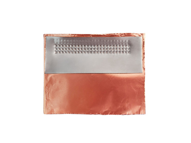 Negative electrode 60-layer copper-aluminum stack welding